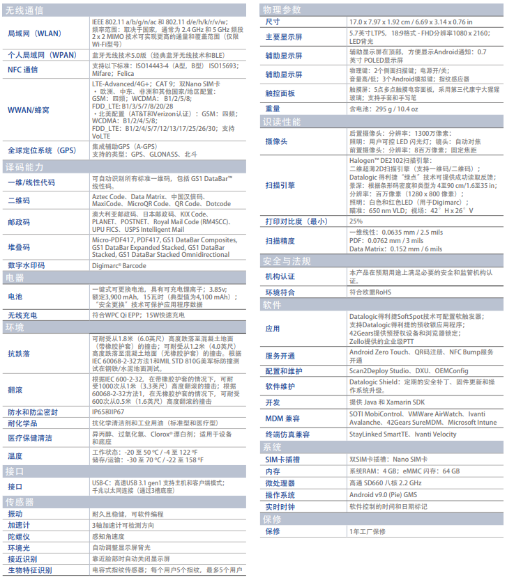 得利捷Memor 20手持式移動數據終端 