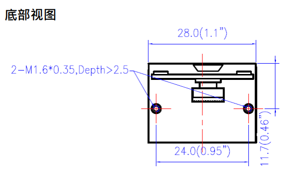 GX-12DP掃描頭尺寸